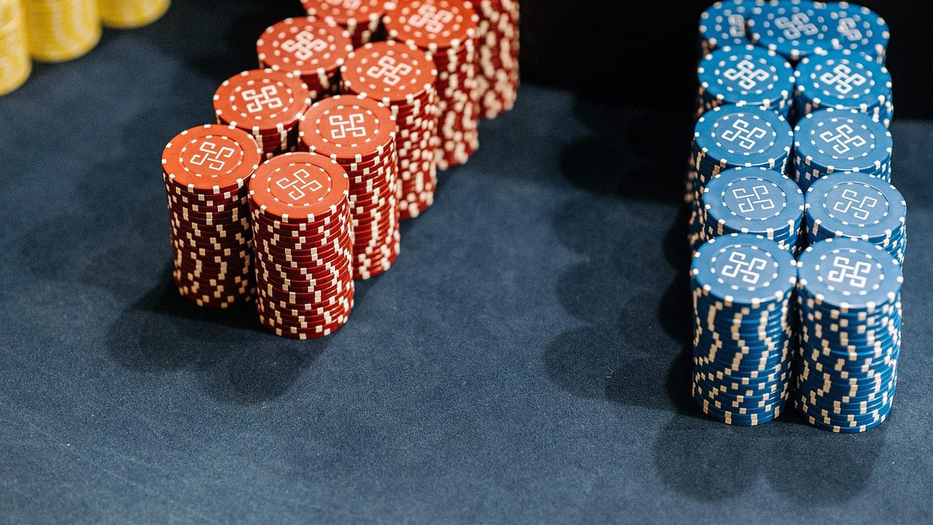 Stacks of casino chips